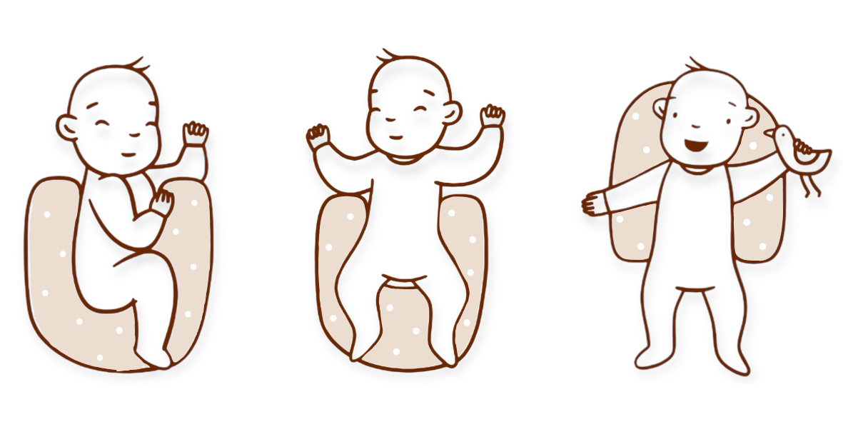 Baby support pillow – BEIGE LEMON